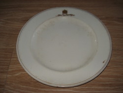 1 antique porcelain faience flat plate for sale, royal grand hotel, Zsolnay, Pécs