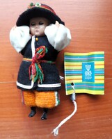 Vintage Polish doll in folk costume from 1981