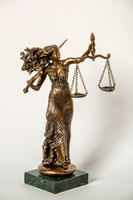 Justitia bronze sculpture