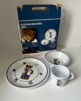 Children's tableware - gift with teddy bear