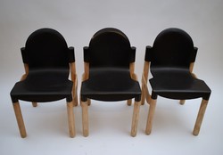 Rare 6 mid century thonet flex design by gerd lange chairs / retro chairs