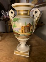 Empire gilded vase with landscape