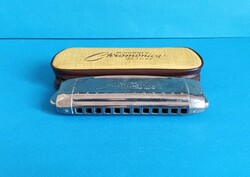 M.Hohner chromonica ii deluxe harmonica + original case