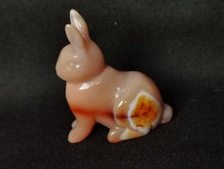 Carnelian rabbit figurine