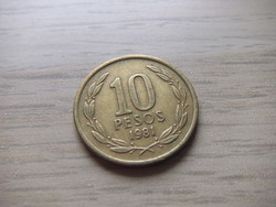 10 Pesos 1981 Chile