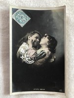 Antique, old postcard with long address - 1904 -7.