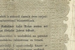 10 forint 1848 Kossuth bankó Szöveghibás "büntettetnek" helyett "büntetettnek" Ritka