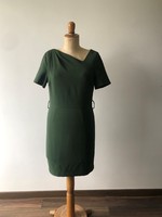 Új Dorothy Perkins 38/40, M/L, UK12 elegáns, különleges fazonú, zöld színű, business ruha