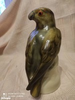 Large green porcelain bird