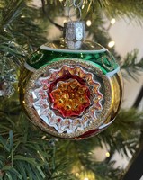 Karácsonyfadísz- nosztalgia reflexes üveg gömb készlet/csodaszép/