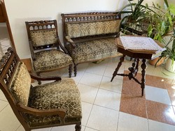 German sofa set with table