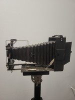 Régi harmónikás fényképezőgép