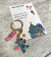 Stitch key ring for Christmas - mocking