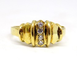 Gold stone ring (zal-au89820)