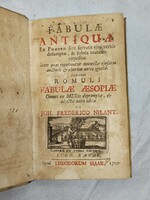 Fabulae antiquae...Romuli fabulae aesopiae.Joh. Frederico said. 1709. Rare..First edition !!!