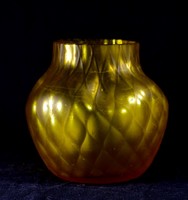 XX. Is the beginning of the number Czech? Yellow decorative glass vase