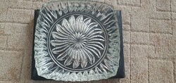 Old glass cake plate