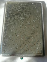 Very nice chiseled silver cigarette case, dozni