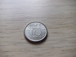 10 Cent 1951 Hollandia