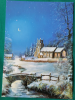 Kinyithatós karácsonyi képeslap - postatiszta