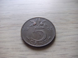 5 Cent 1957 Hollandia