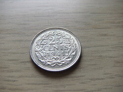 25 Cent 1941 Hollandia ( Ezüstérme )
