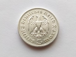 German imperial silver 5 marks 1936. A