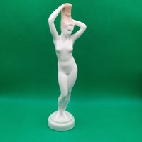 Balogh Béla Aquincum porcelán női akt figura