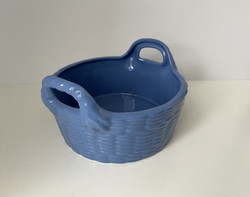 Nice blue ceramic basket, centerpiece