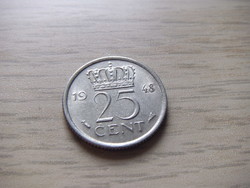 25 Cent 1948 Hollandia