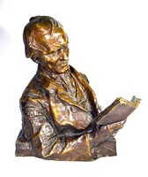 Hans müller (1873-1937): writer - poet (?) Bust! Large statue!
