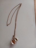 Gold-plated necklace /90 cm/