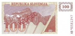 100 tolár tolárjev 1990 ZVOREC MINTA Szlovénia UNC