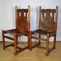 Iparművészeti bőrszék retro székek [ár/db]