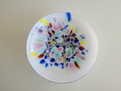 Murano glass bowl colored laminated glass decorative bowl with base 26 cm center of the table