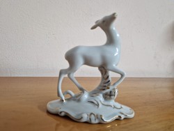 Royal dux porcelain deer in perfect condition
