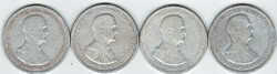Horthy ezüst 5 pengők 4 db 1930 VG