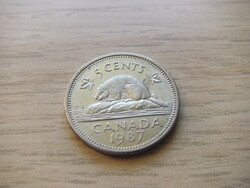 5 Cent 1987  Kanada