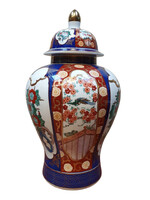 GOLD IMARI jelzett japán porcelán fedelesváza