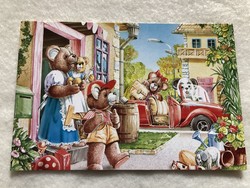Cute little teddy bear postcard -5.