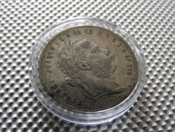 Very rare !!! 1870 Kb of silver nail mine in a 1 ft capsule. Margin inscription can be read: coat of arms above (jvf)