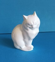 Herend cat cat porcelain figure