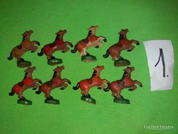 Antique quality traffic goods German animal toy figures horses in a package of 8 in one according to pictures 1.