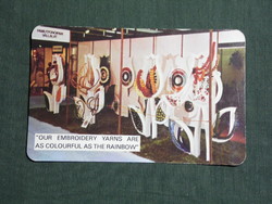 Card calendar, cotton spinning company, Budapest, 1977, (4)