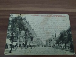 Budapest, Kerepesi út a Szent Rókuskórházzal, bélyegeze 1907