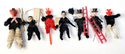 Sale !!! :) Vintage/antique - chenille crampon and chimney sweep team - ready to go! :)