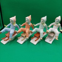 Káldor Aurél Aquincum sledding child figurines
