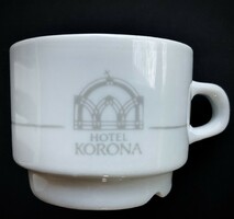 Alföldi vitrin Hotel Korona kávéscsésze Uniset