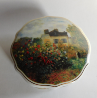 Goebel Monet porcelán szelence, bonbonier