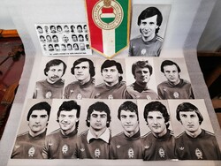 Soccer football national team postcards, flag 1978. World Cup Argentina